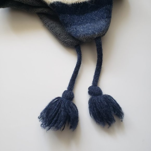 85%Wool/ Fleece Lined Winter Ear Flip Hat/ Beanie/ Toque- Small - Picture 5 of 8